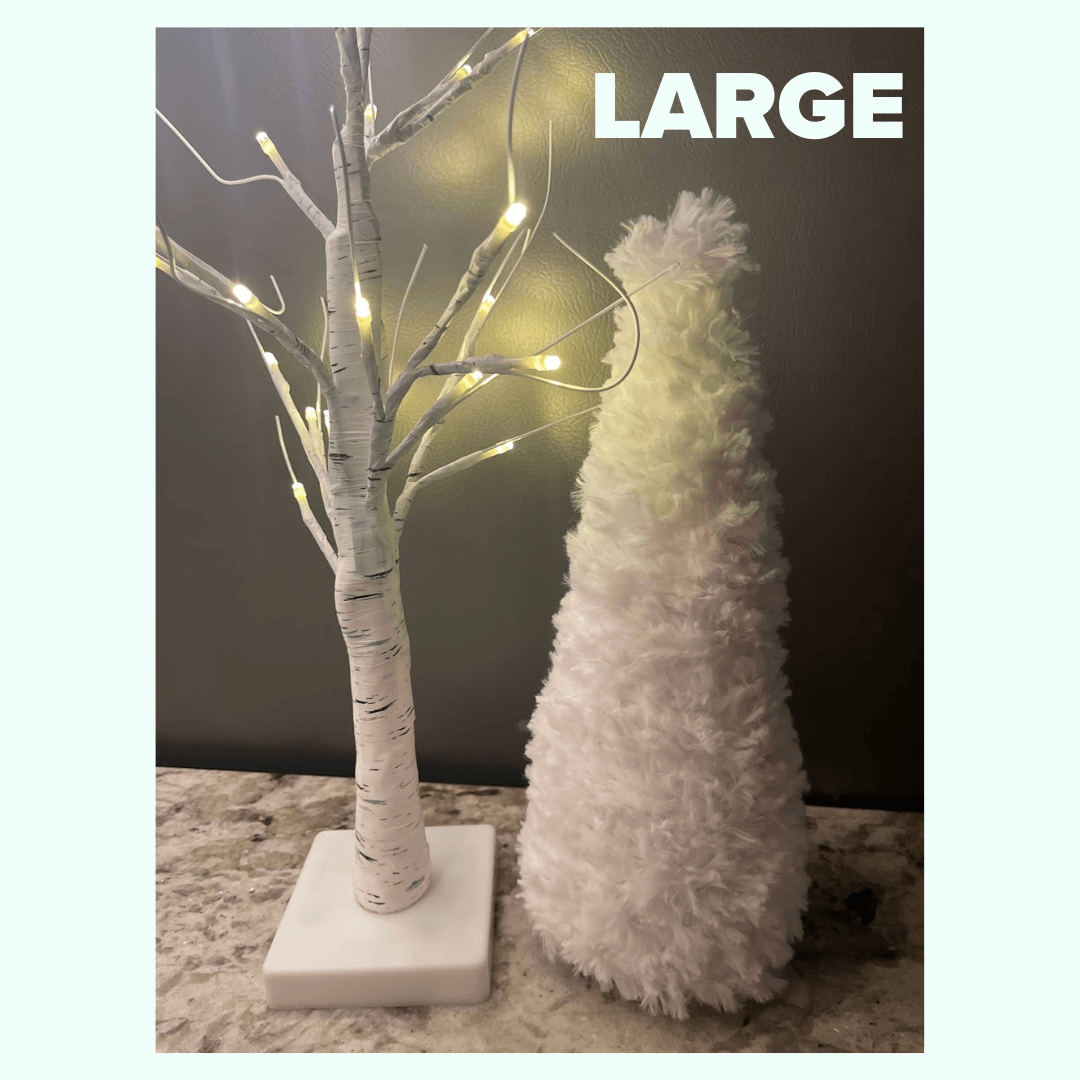 Custom Chunky Knit Christmas Tree Decor - Thru the Loops Chunky Knit Creations