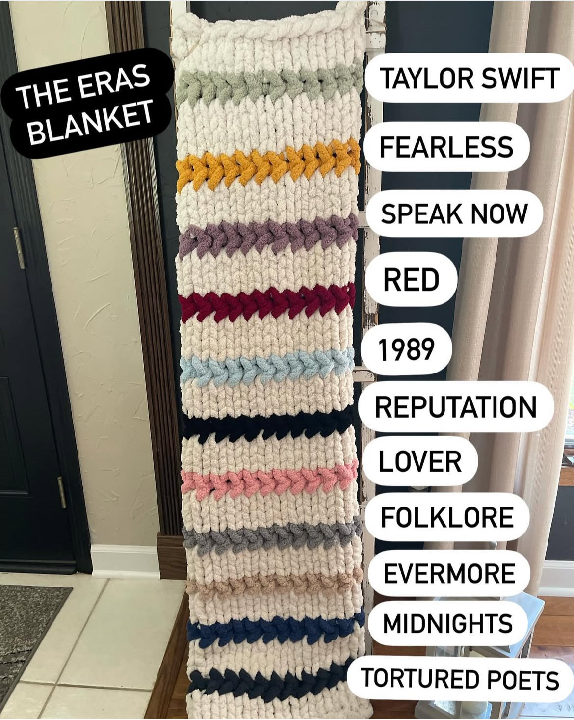 The Eras Large Chunky Knit Throw Blanket (Made to Order)