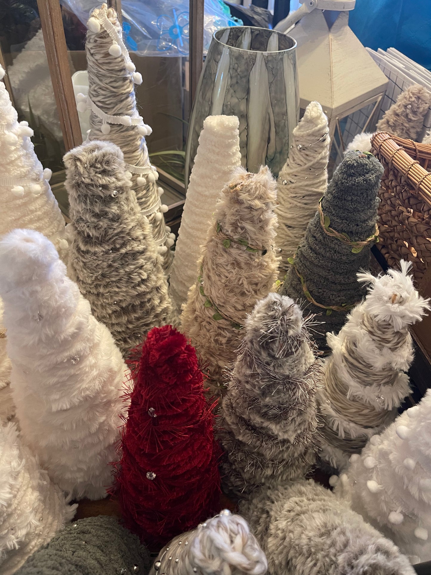 Custom Chunky Knit Christmas Tree Decor - Thru the Loops Chunky Knit Creations