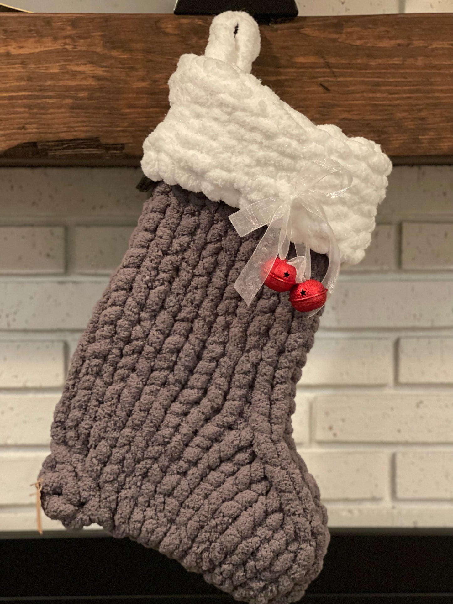 Custom Chunky Knit Christmas Stockings - Thru the Loops Chunky Knit Creations