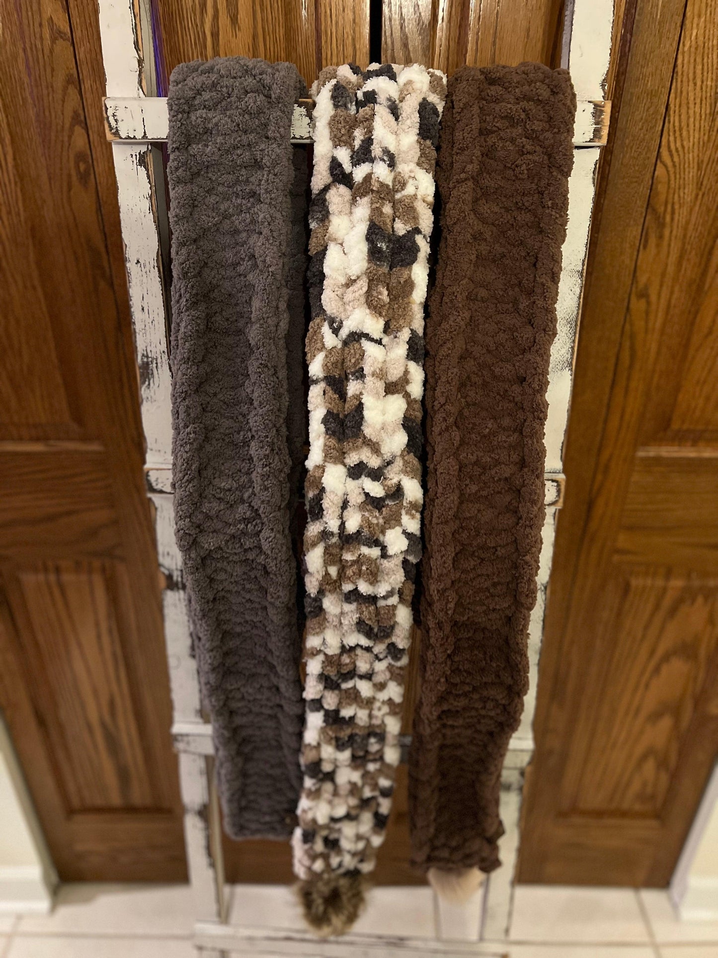 Custom Chunky Knit Winter Scarf - Thru the Loops Chunky Knit Creations