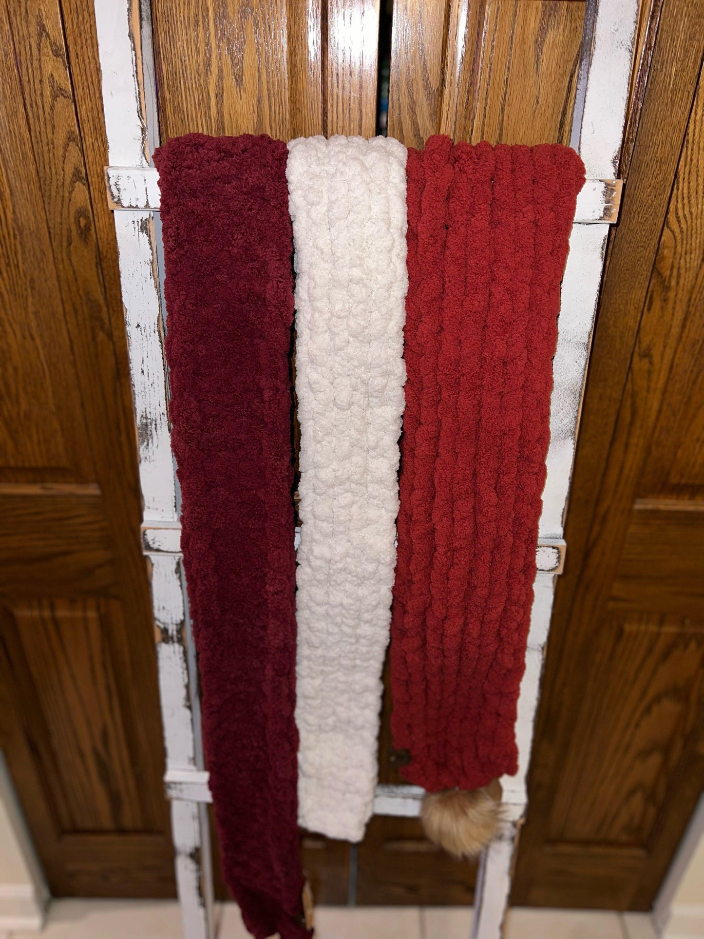 Custom Chunky Knit Winter Scarf - Thru the Loops Chunky Knit Creations