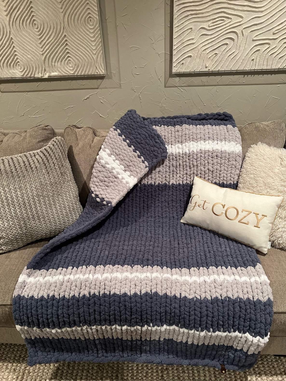 Sail Away Chunky Knit Throw (Large)