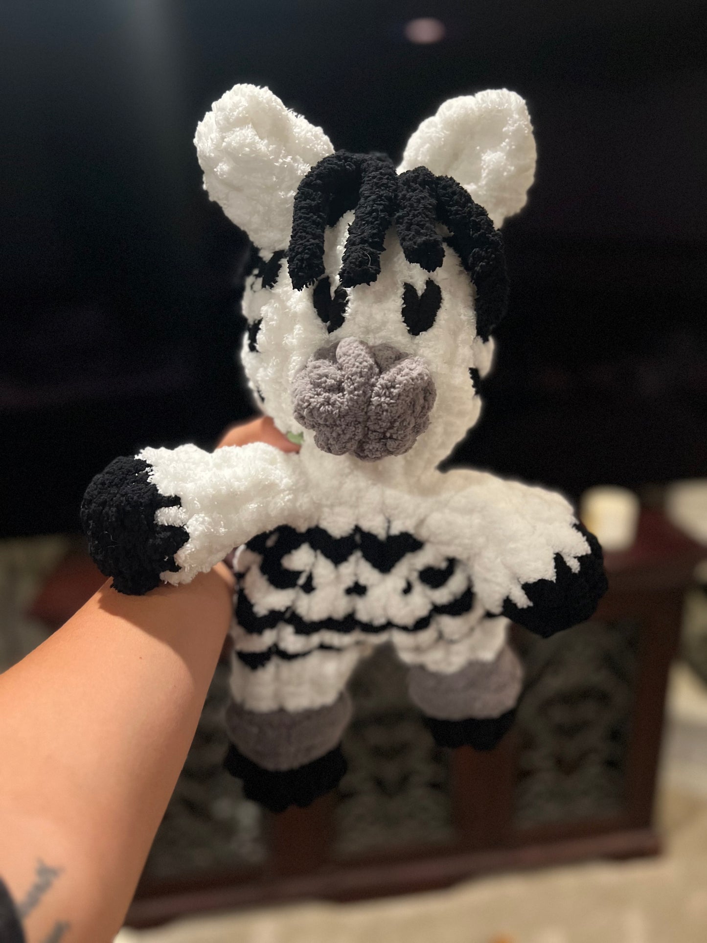 Zoey the Zebra - Chunky Knit Snuggler