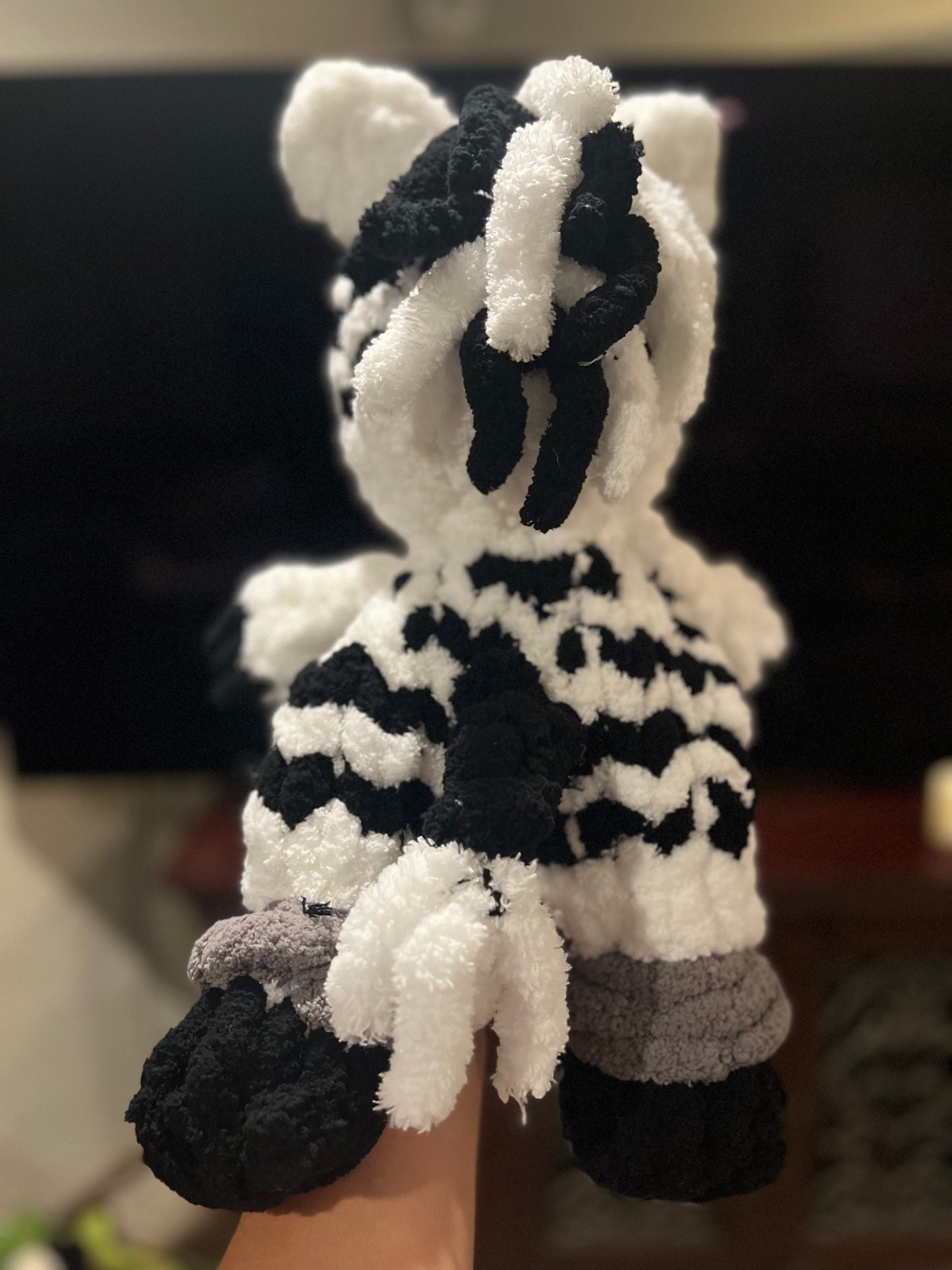 Zoey the Zebra - Chunky Knit Snuggler