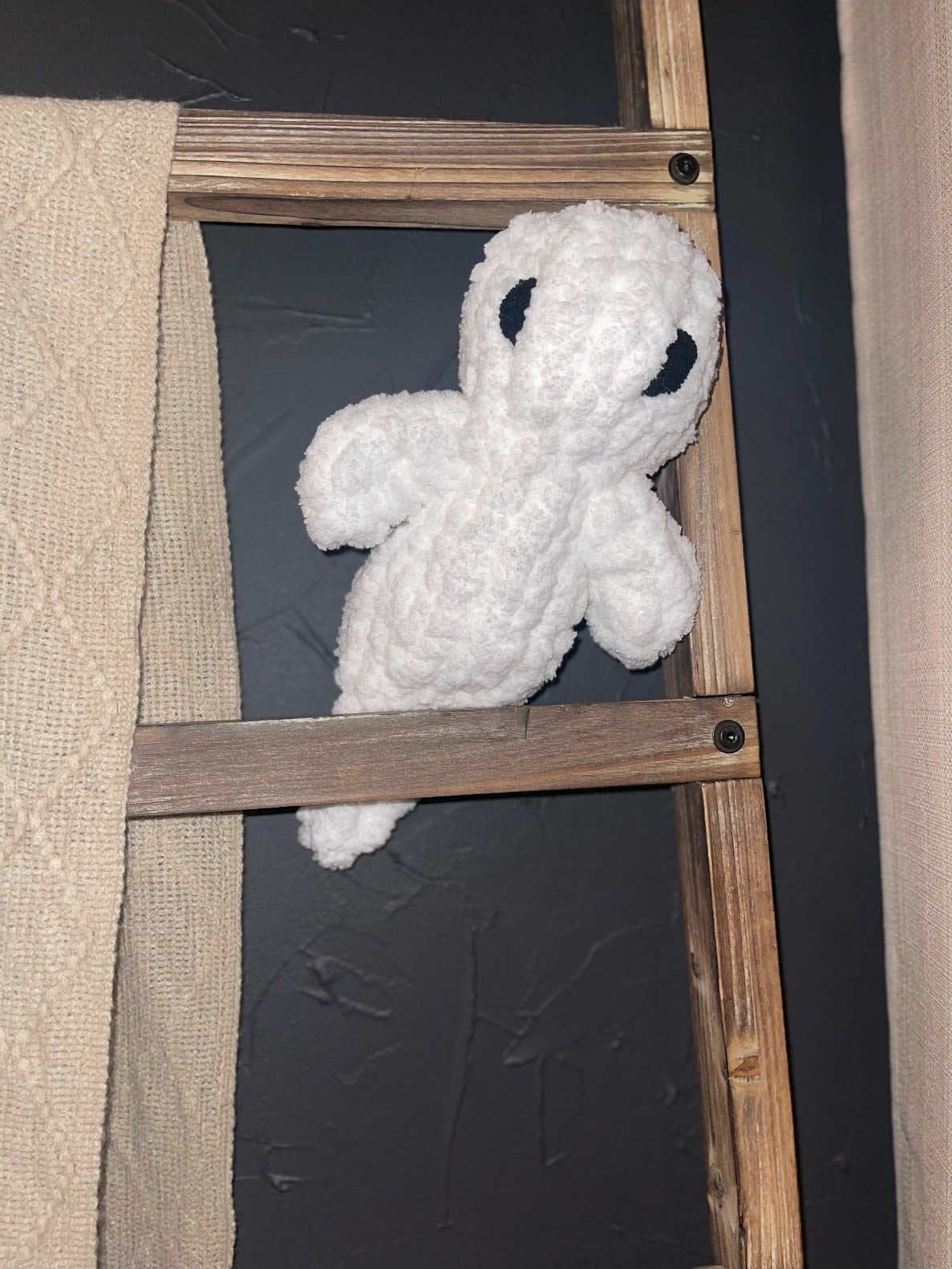 Friendly Ghost Chunky Knit Plushie - Halloween