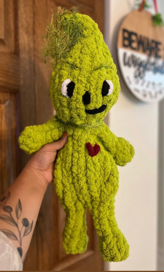 The Grinch - Chunky Knit Plushie/Snuggler