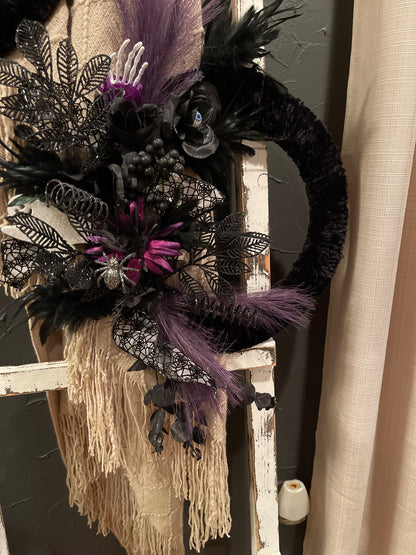 Halloween Decorative Wreaths (Customizable) - Thru the Loops Chunky Knit Creations