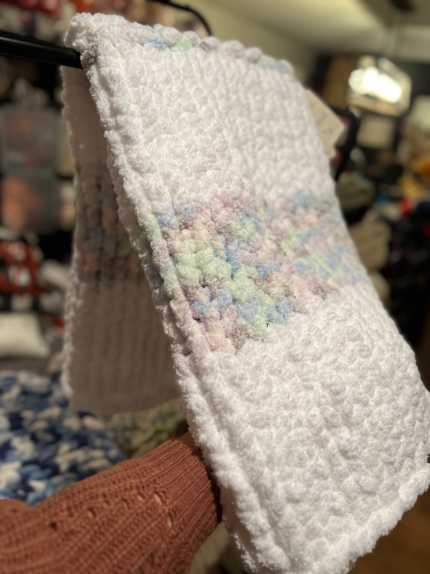 Sweet Dreams Chunky Knit  Baby Blanket