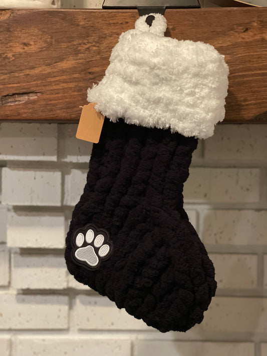 Chunky Knit Christmas Stocking - PET