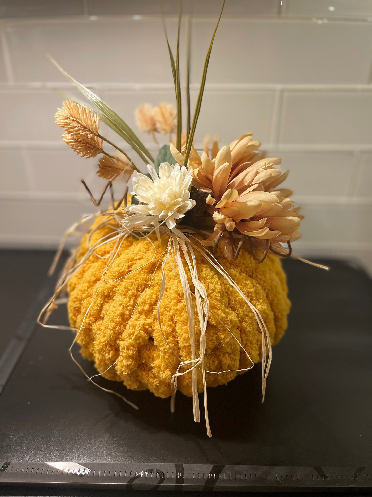 Custom Chunky Knit Pumpkin Decorative Plushies