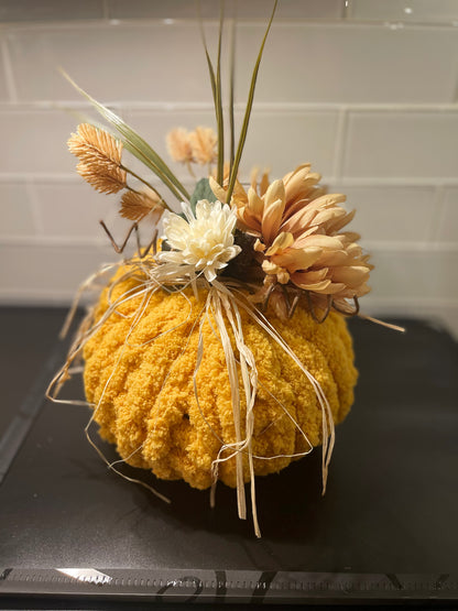 Custom Chunky Knit Pumpkin Decorative Plushies