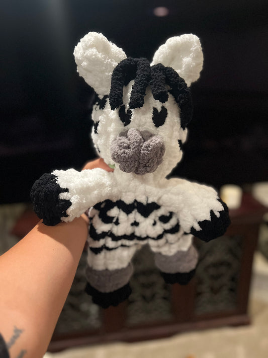 Zoey the Zebra - Chunky Knit Snuggler