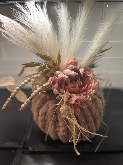 Custom Chunky Knit Pumpkin Decorative Plushies