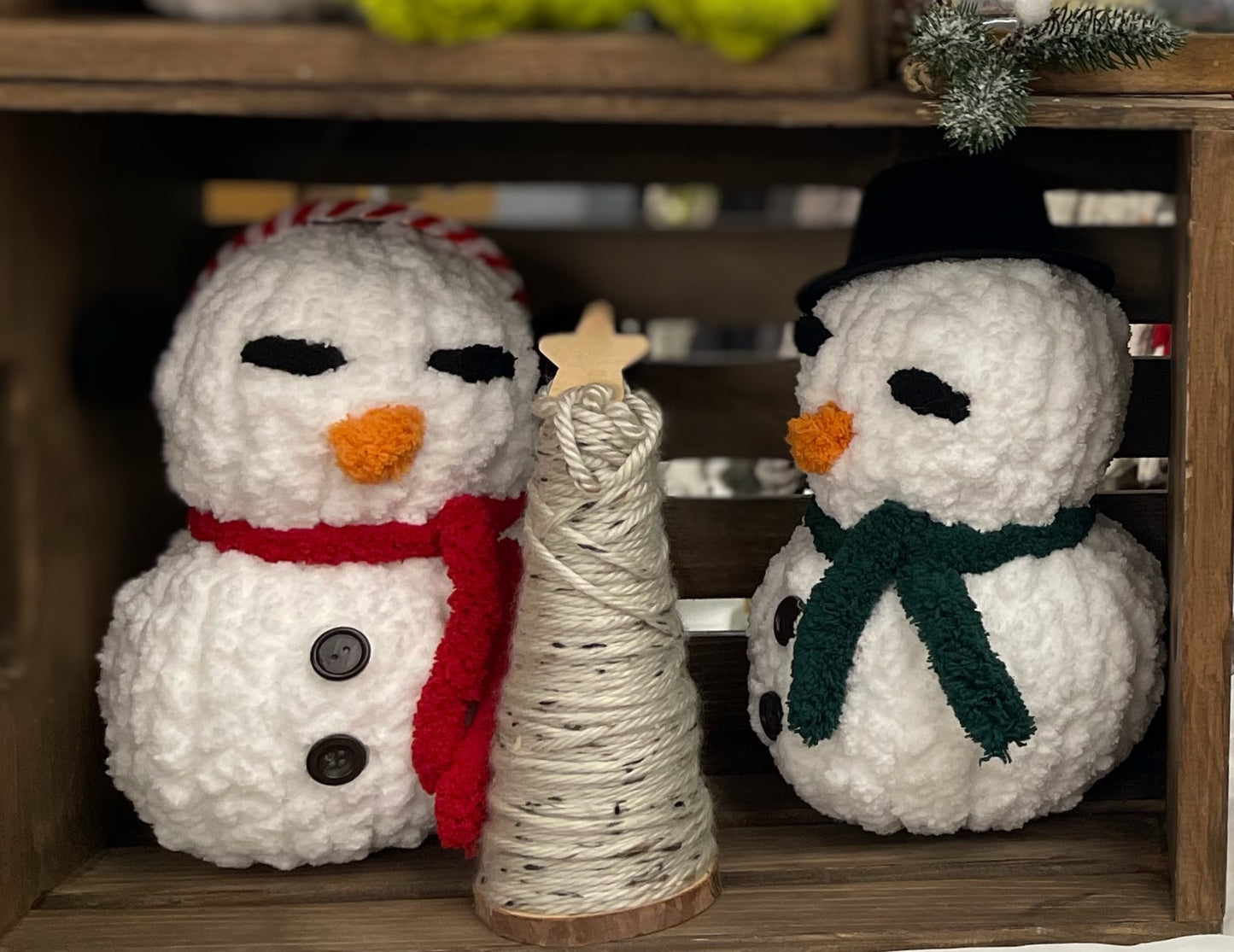 Chunky Knit Snowman Plushie